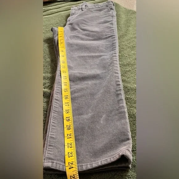 J. Crew Vintage Slim Straight Gray Corduroy Pants Sz 26P - Picture 13 of 16